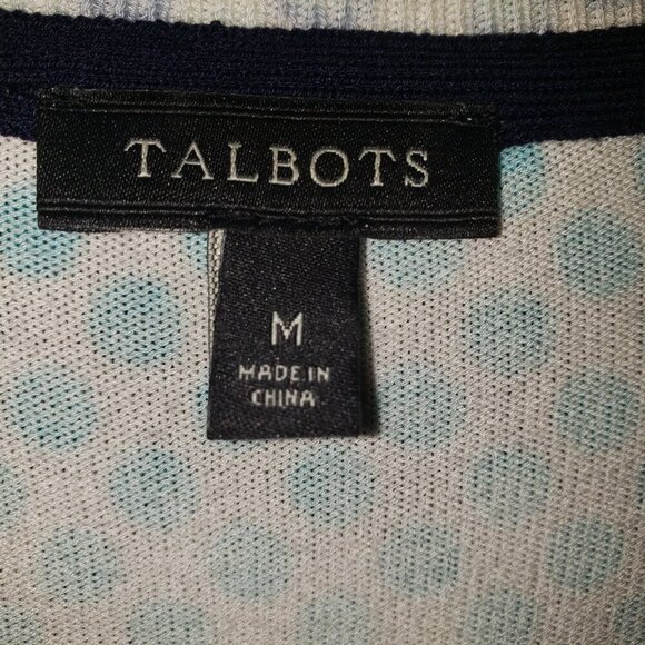 Women's Talbots Polka Dot Multi-colored Cardigan - M - Picture 6 of 6